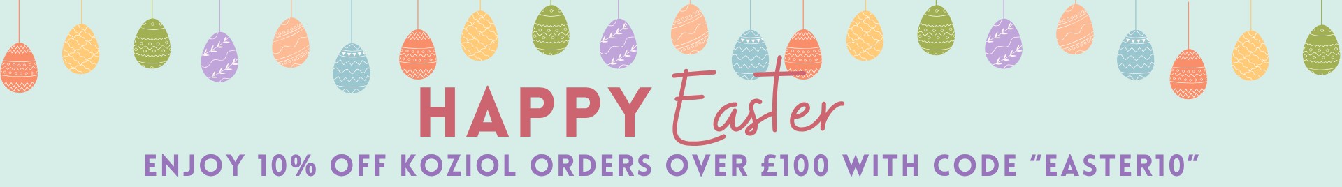 Enjoy 10% off KOZIOL orders over £100 with code “EASTER10”