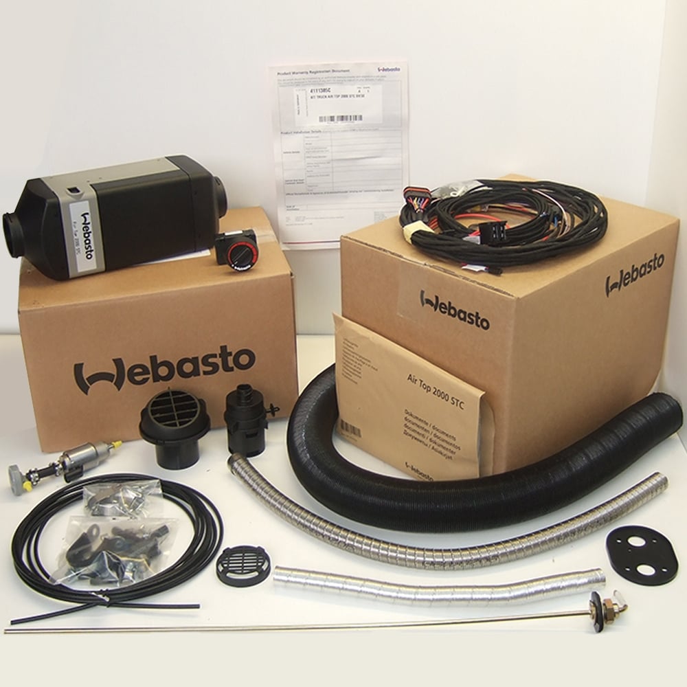 Webasto Air Top 2000Stc Single Outlet 24V Heater Kit