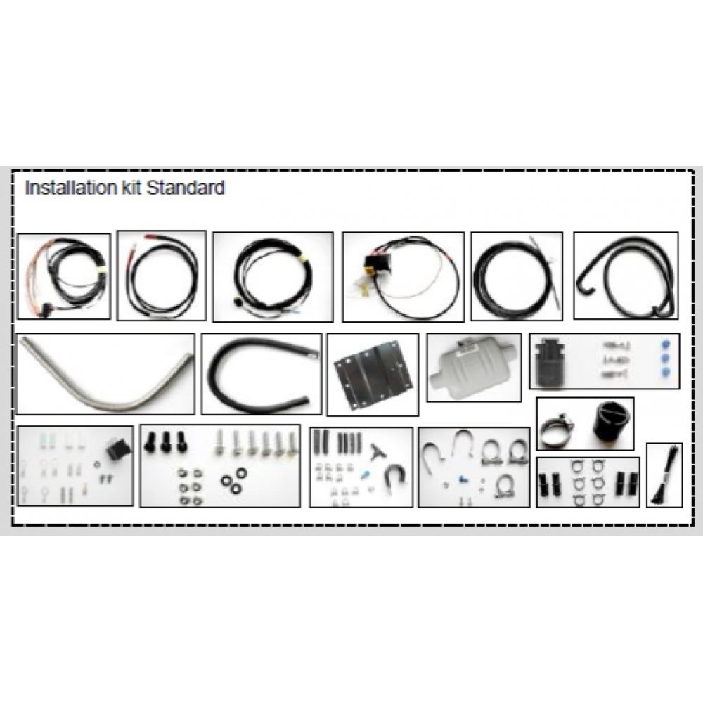 Webasto Thermo Pro 90 12V Water Heater Installation Kit | 9024620A
