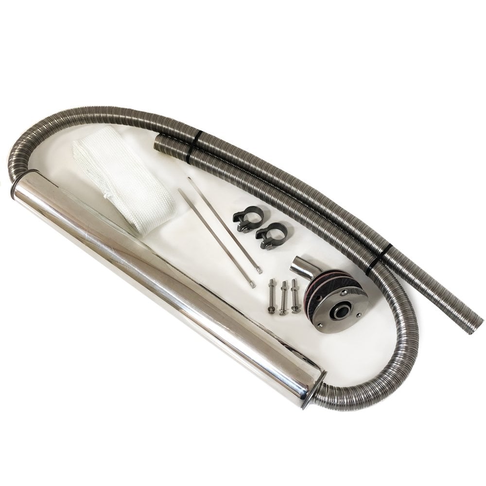 Webasto And Eberspacher 24Mm Marine Exhaust Silencer And Hull Fitting Kit