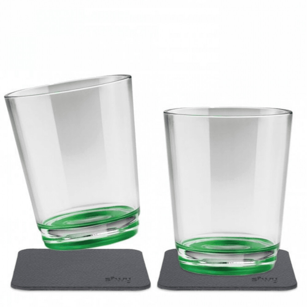 Silwy Green Magnetic Drinking Cup (Set Of 2), Sour