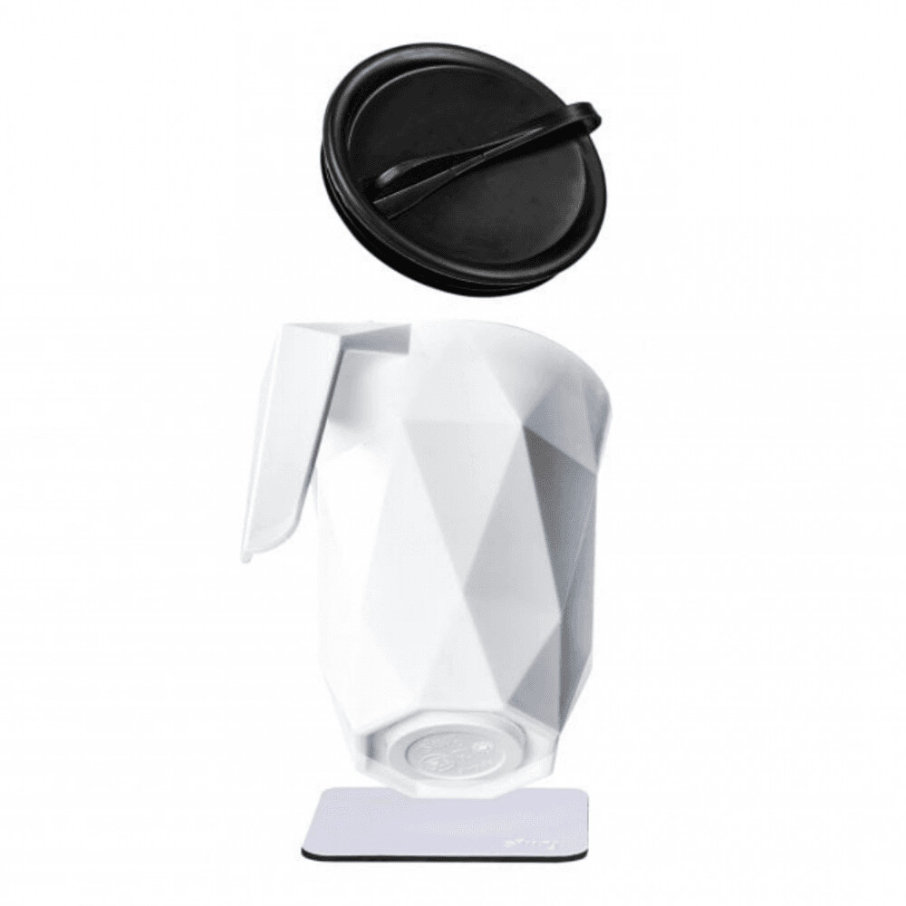 Silwy Magnetic Travel Coffee Cup With Lid And Metal Nano Gel Coaster