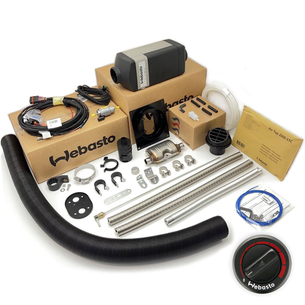 Webasto Heater For Ford Transit Gasoline Petrol Air Top 2000 Stc 12V Inc Install Kit And Rotary Control 2Kw 12V