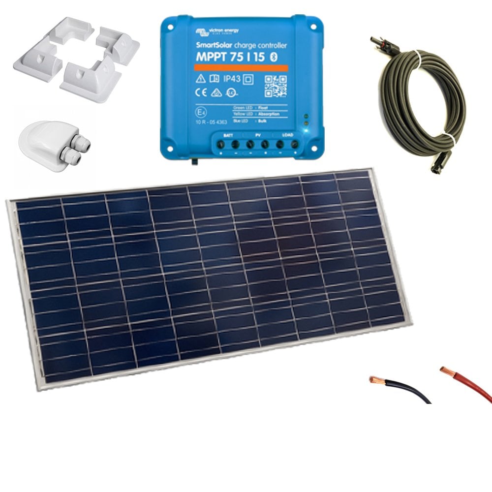 Victron 140w Mono Solar Panel Kit with SmartSolar 75/15 MPPT | SCC075015060R