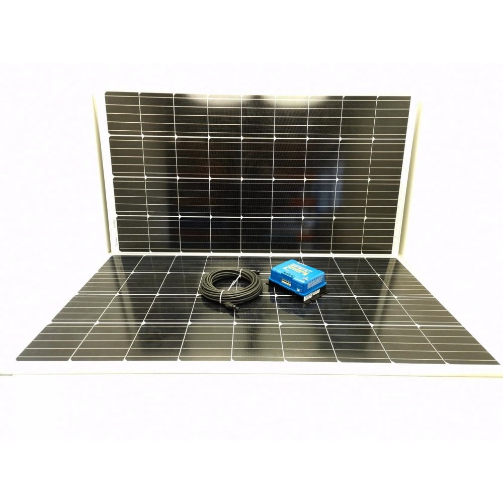 Victron Light Solar Power Kit 280W Mono 2 Panels 100/30 Mppt, Cable, Mounts And Cable Gland