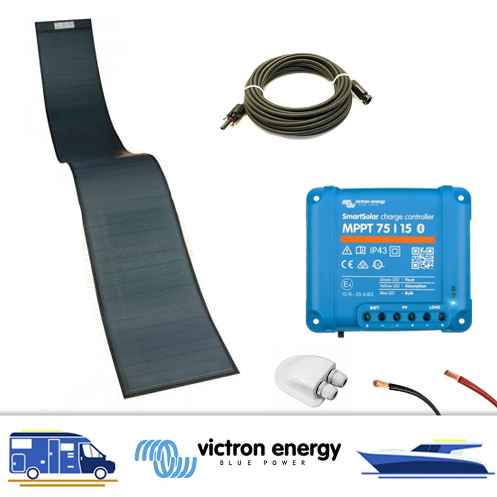 Victron 170w CIGs Solar Panel Custom Peel & Stick Solution Kit