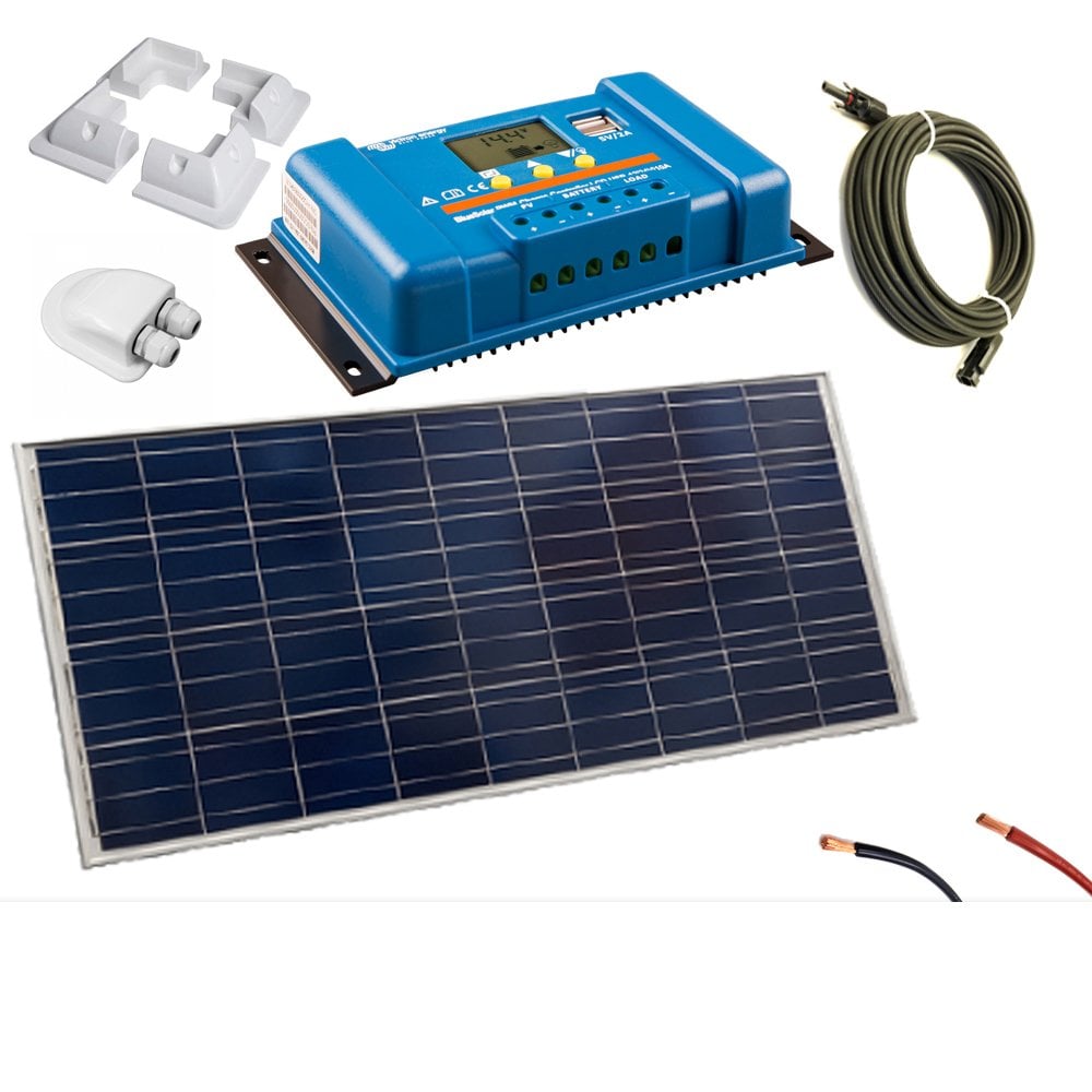 Victron PWM Controller 30a with 140w Solar Panel and Mounting Accessories Kit
