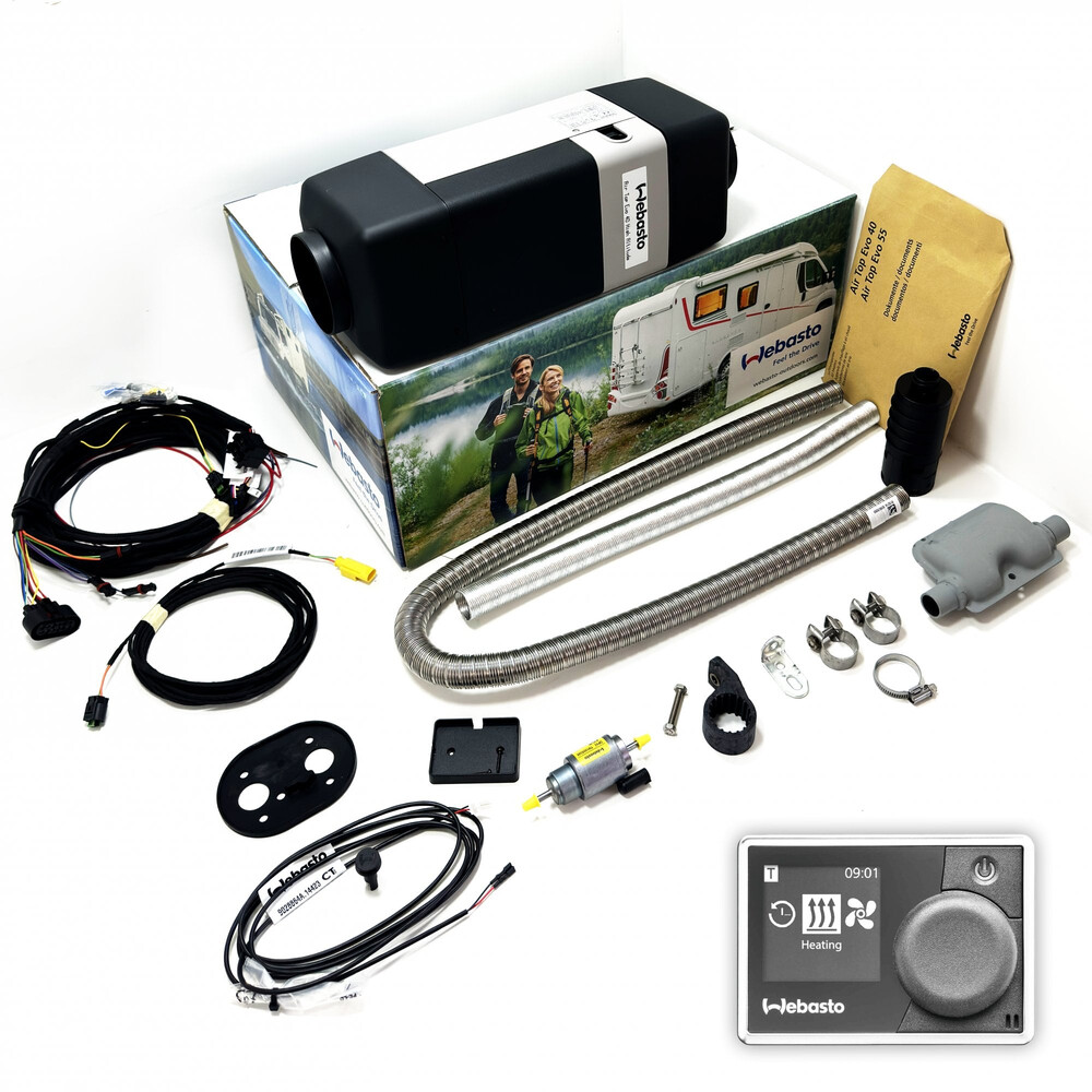 Webasto Air Top Evo 40 High Altitude Rv Diesel Heater Kit 5500M 4Kw 12V Inc Multi Control Hd