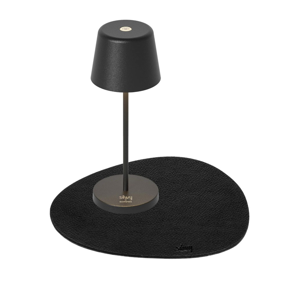 Silwy Black Magnetic Lamp Monaco Incl Placemat