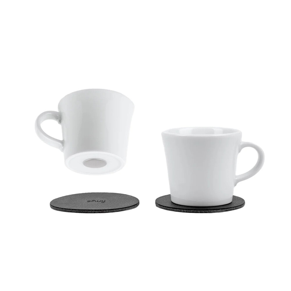 Silwy Porcelain Magnetic Espresso Cups