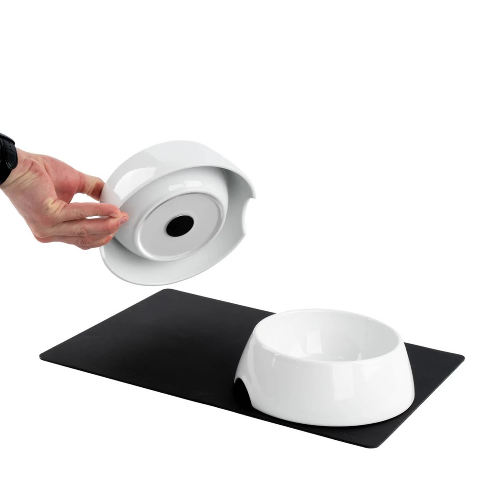Silwy Black Magnetic Porcelain Feeding Bowl Set