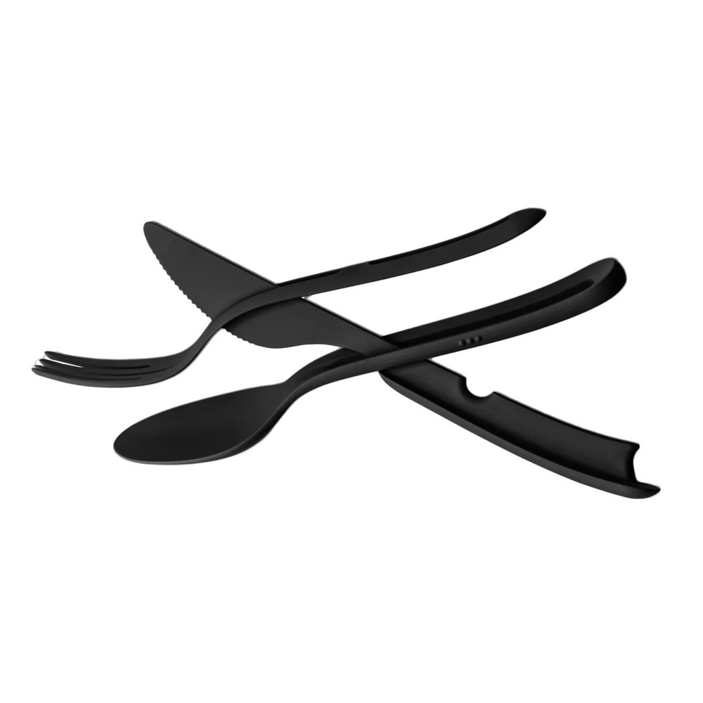 Silwy Cutlery Set "TRICKY" BLACK