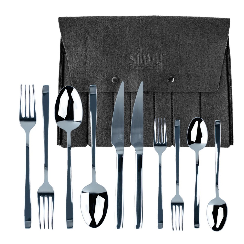 Silwy Magnetic Travel Cutlery Couple Set