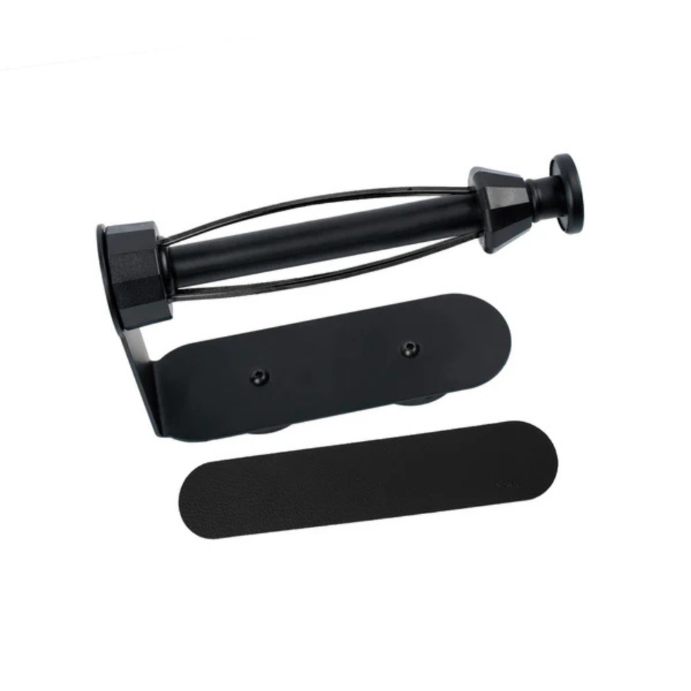 Silwy Black Magnetic Toilet Paper Holder Incl. Metal Strip