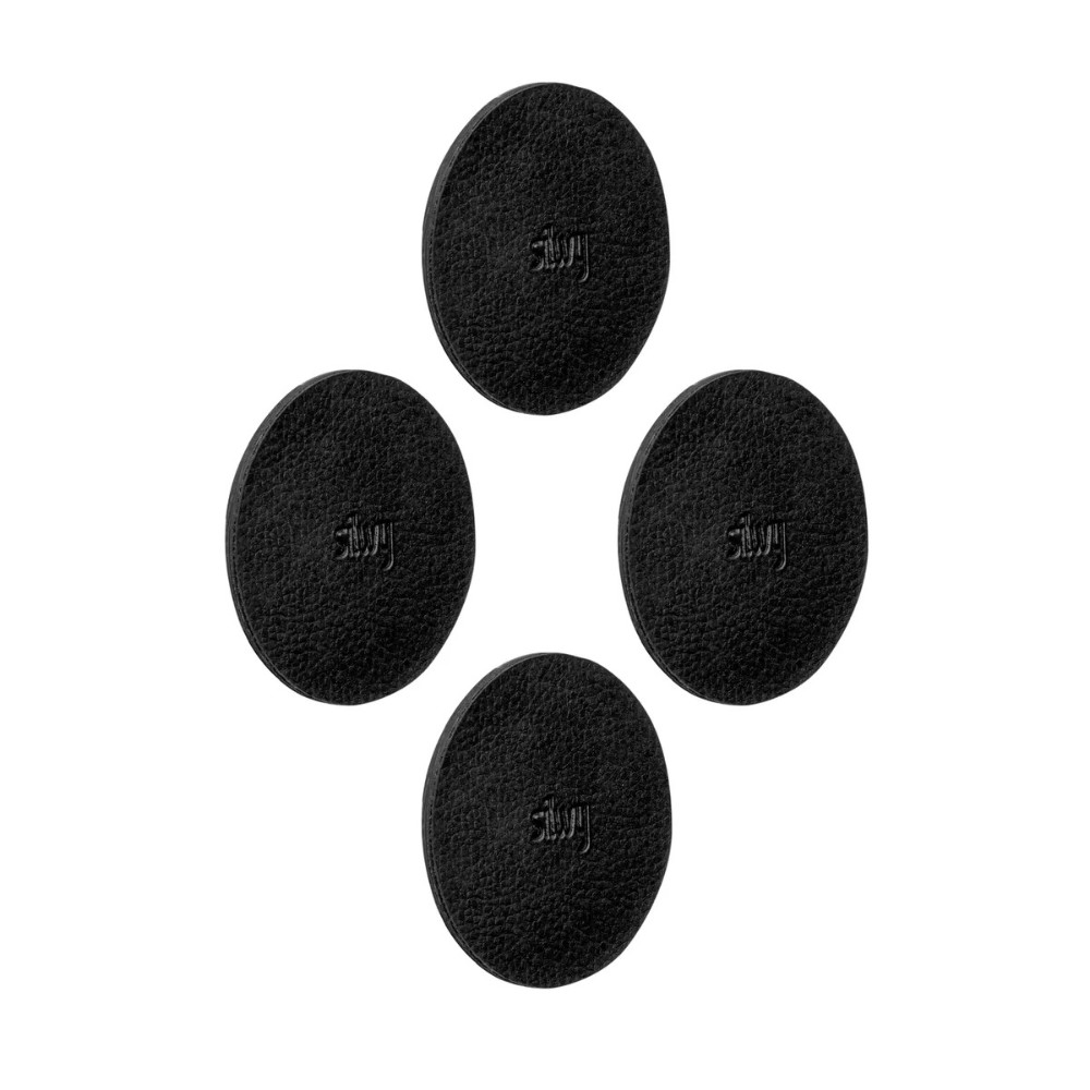 Silwy Black Metal-Nano-Gel-Pads 5 Cm Set Of 4